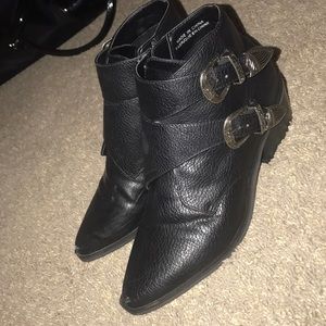 Buckled Combat Boots